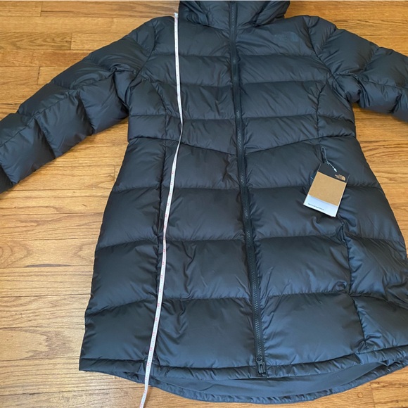 NEW The North Face Down Feather Metropolis Parka - Black - 1X Slim Fit - Picture 11 of 13